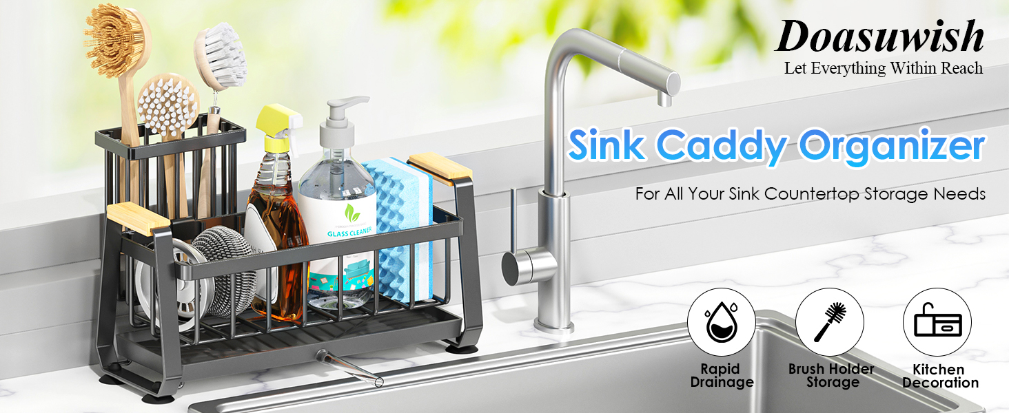  sponge holder for kitchen sink organizer