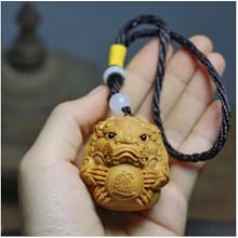 Amazon.co.jp: 木彫り 貔貅 金運 風水グッズ 手のひらサイズ