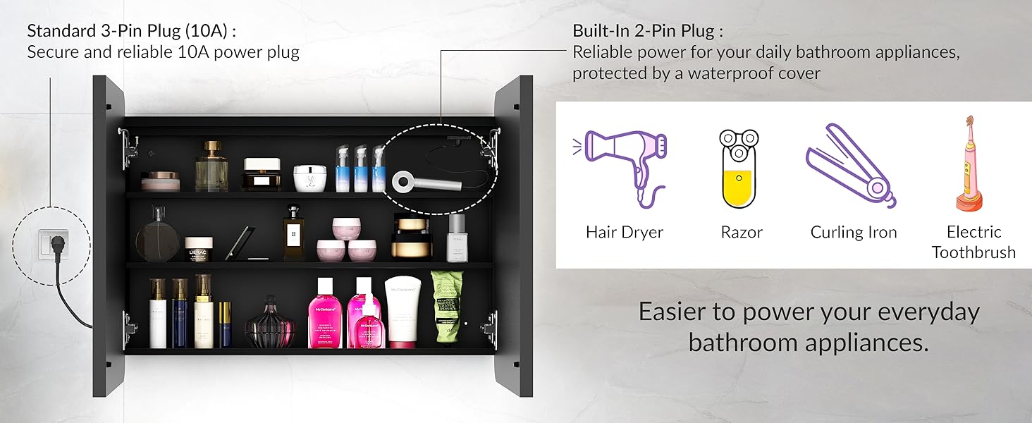 bathroom cabinet with mirror