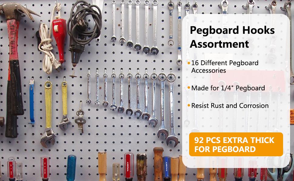 The hooks are perfect for scissors, upholstery tools, tape, and other sewing notions.