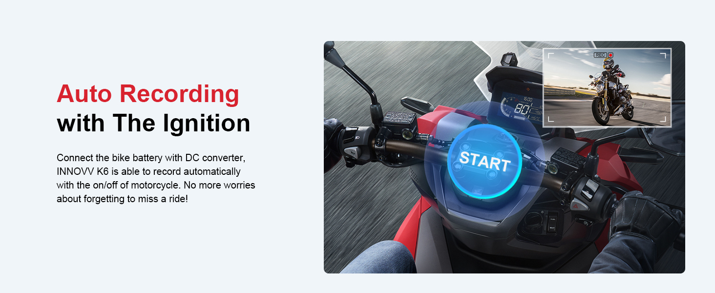 INNOVV K6 Motorcycle Dash Cam