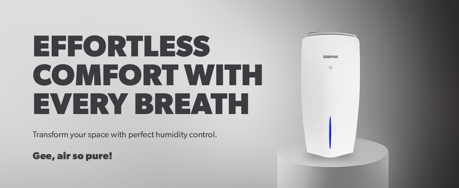 GEEPAS Digital 2-in-1 Air Purifier and Humidifier for Home Bedroom