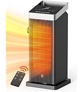 QEXREED Heizlüfter, 2000W, ECO Heizlüfter Energiesparend, PTC Thermostat Heizung mit 90°Oszillati...