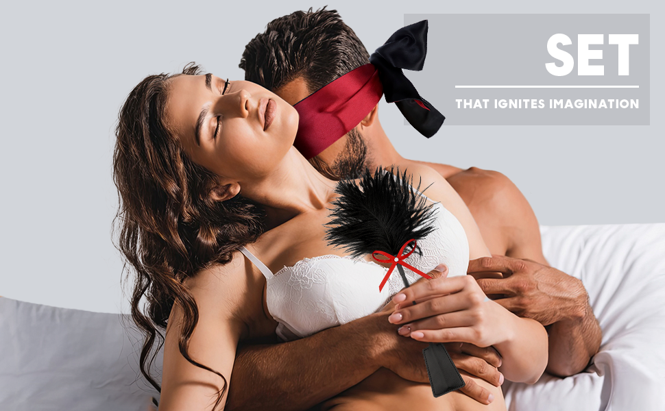 sex eye mask blindfold adult feather tickler crop bedroom play women sleep