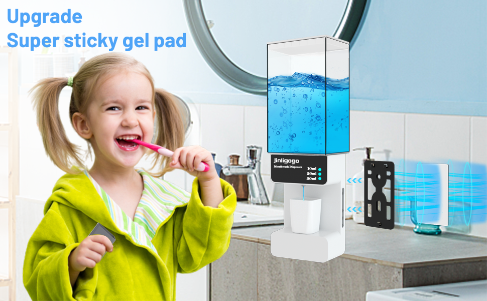 Mouthwash Dispenser Automatic for Bathroom, 700 ml/23oz
