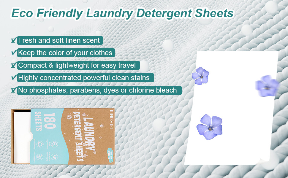 Laundry Detergent Sheets, 180 Loads EcoFriendly Laundry