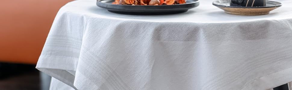 Linen Cotton Tablecloth 30 x 30 Inch