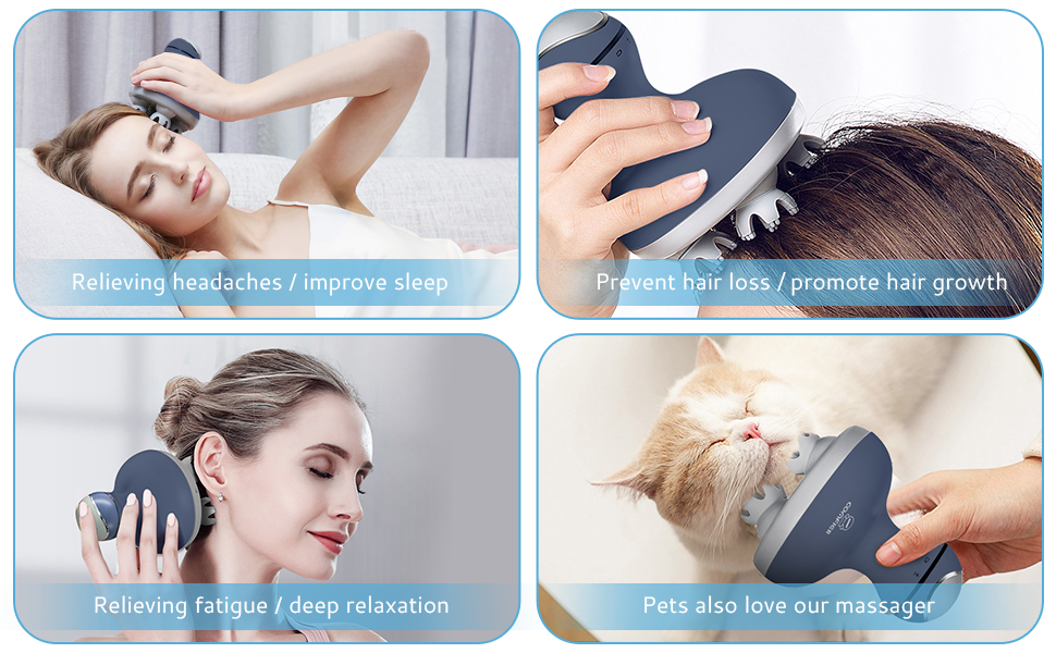 COMFIER Cordless Head Massager, Electric Scalp Massager
