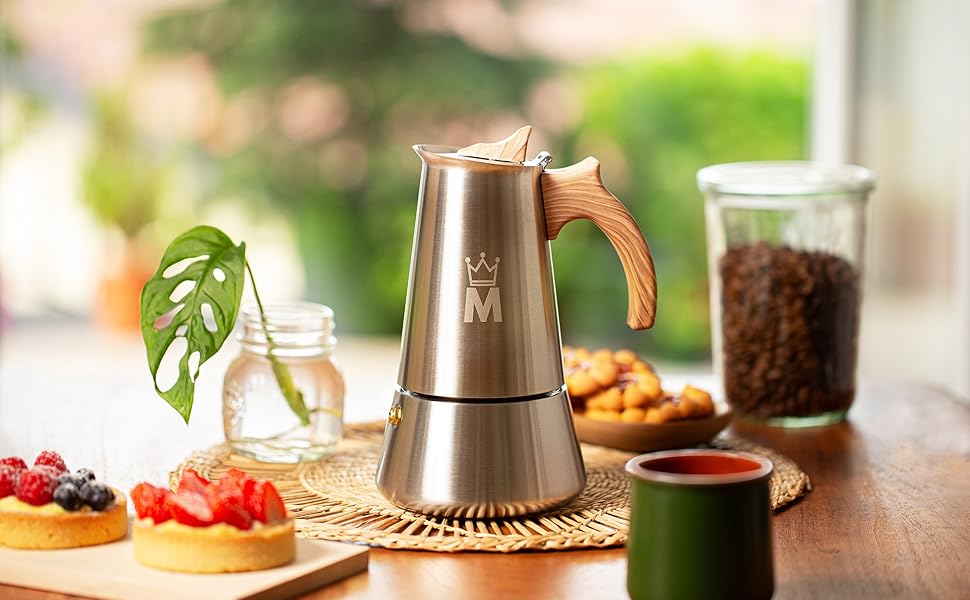 MADAMA Moka Pot Espresso Maker Stovetop Espresso, Coffee Percolator