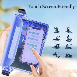Waterproof Pouch IP68 Beach Accessories Pack with Waist Strap Dry Bag with Essentials Accessories