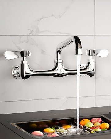 Phivan Kitchen Faucet Commercial Wall Mount Faucet