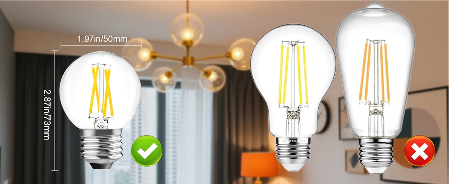 G50 6W LED Light Bulbs