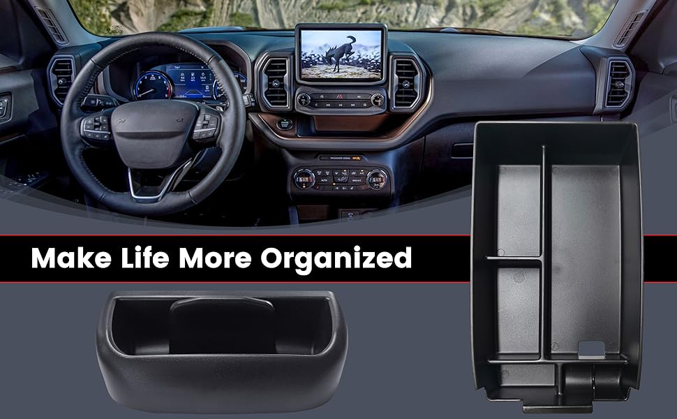 2021-2024 Bronco Sport Center Console Organizer