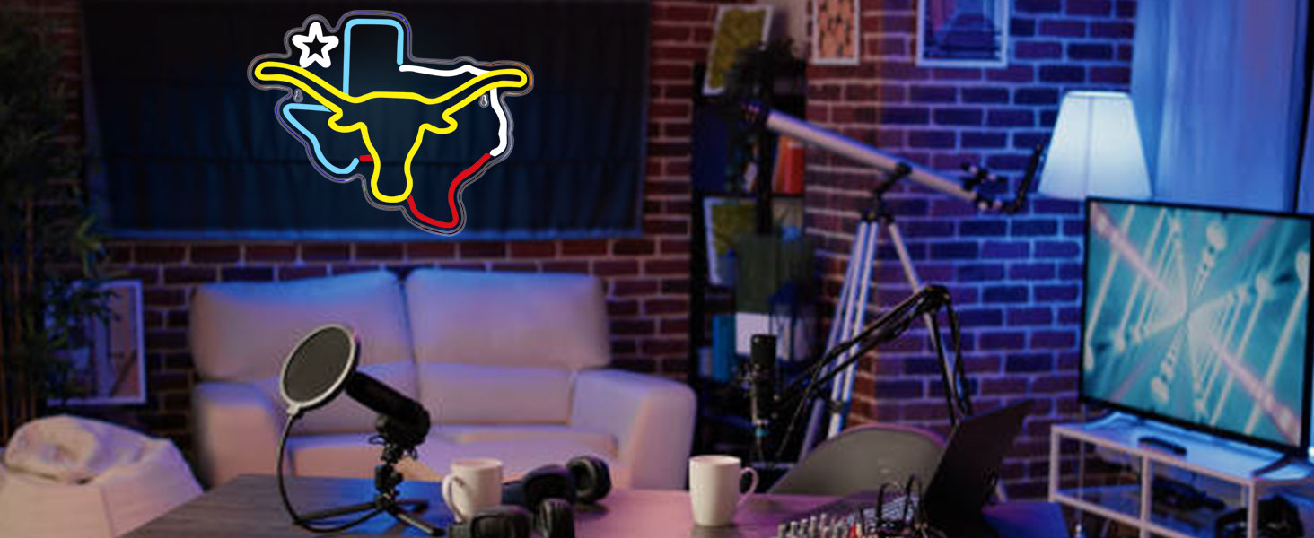 Texas Longhorn Neon Light