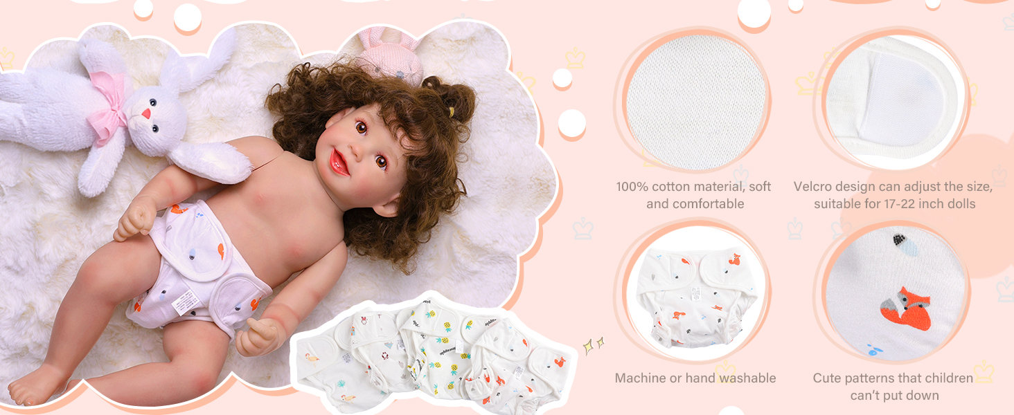 BABY DOLL DIAPERS REUSABLE