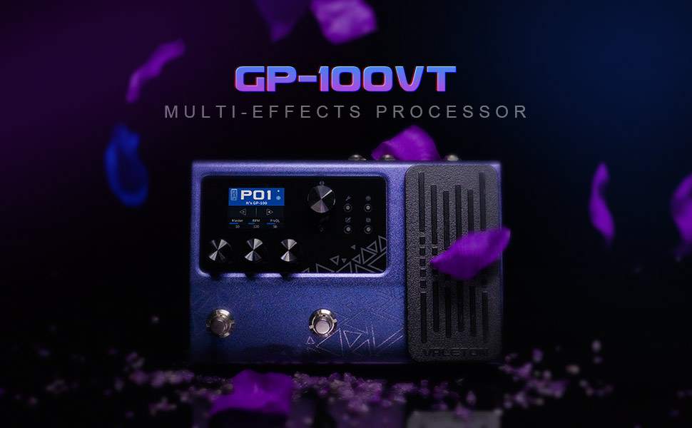 Valeton Guitar Pedal MultiEffects Processor with Expression Pedal