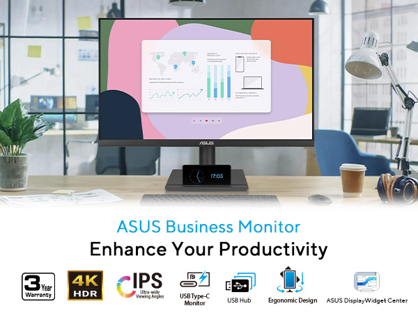 ASUS 27インチ 4K HDR VA27UCPS USB-typeC VA27UCPS｜Monitors｜ASUS USA