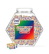 Atkinson Rainbow Twists, 240-Count Jars (Pack of 3)