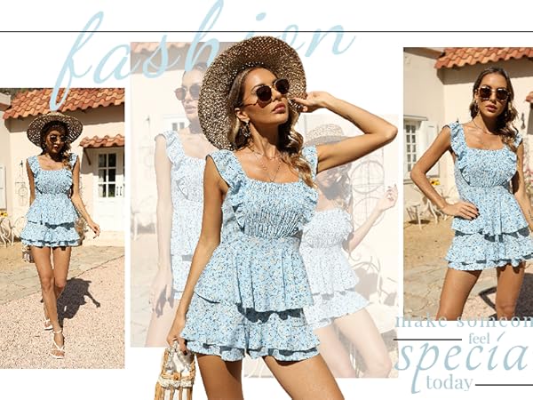 新品未使用Herlipto Summertime Romper M Amazon.com: Farktop Womens Sexy Summer Romper Floral Square