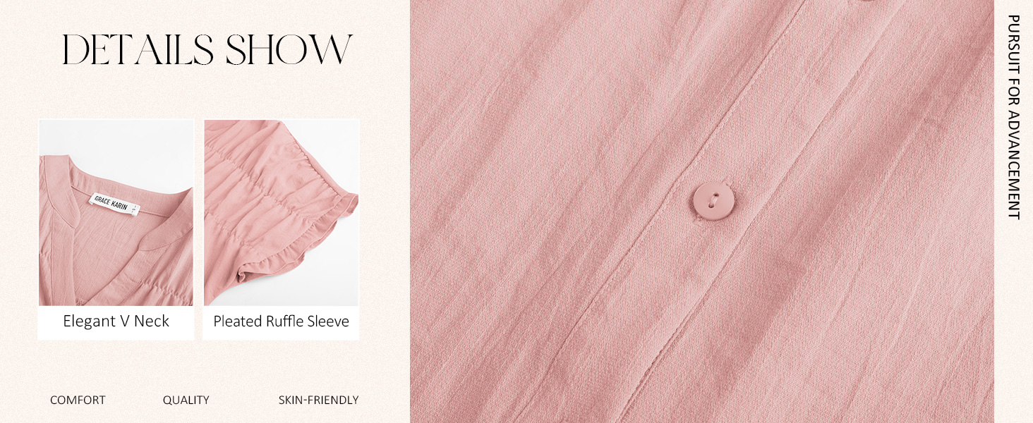 GRACE KARIN Womens Button Down Shirts