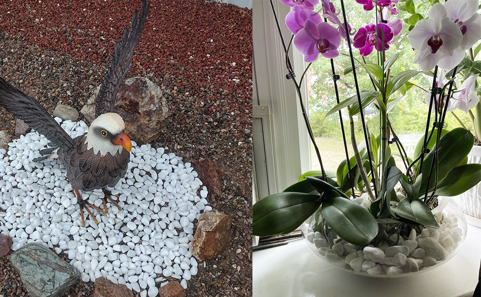 White Rocks for Landscaping, planters, vases, Painting