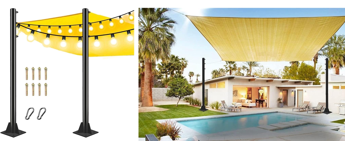 sunshade cloth and light string