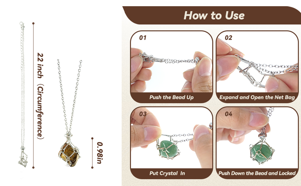 crystal necklace holder crystal holder necklace cage crystal cage
