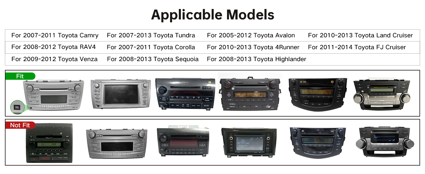 toyota aftermarket radio harness