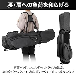Amazon | iimono117 セルフスタンド ゴルフ クラブケース