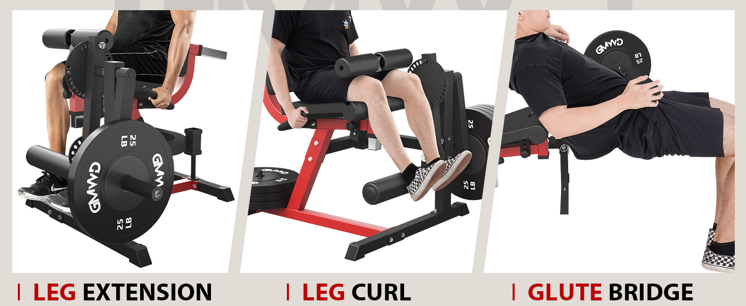 GMWD Leg Extension and Curl Machine, Lower Body Special