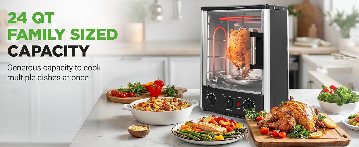 roaster oven rotisserie machine roasting vertical electric rack chicken kebab turkey shawarma 