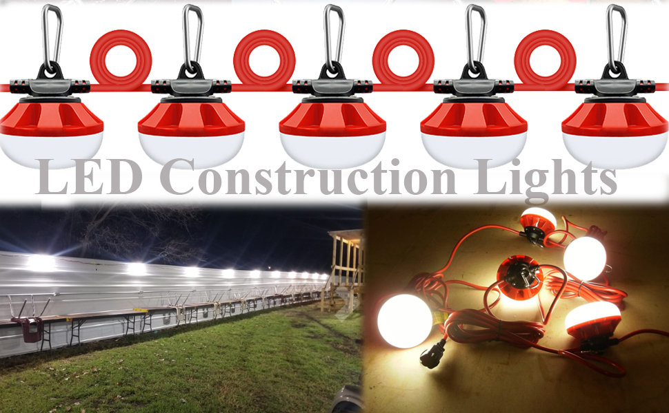 Construction String Lights Temporary Lighting