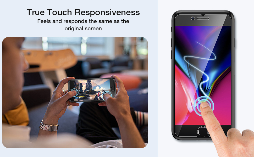 [4 Pack] EGV Screen Protector for iPhone 8/ iPhone 7/ iPhone 6 9H HD