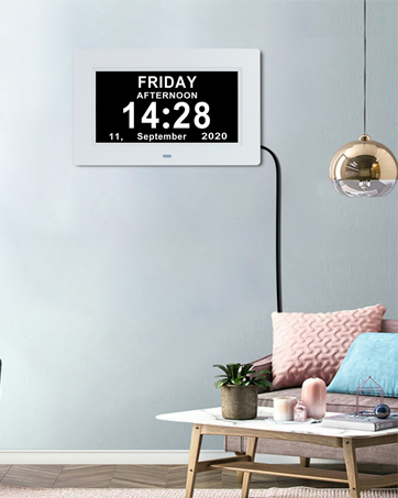 Large Day Date Time Clock