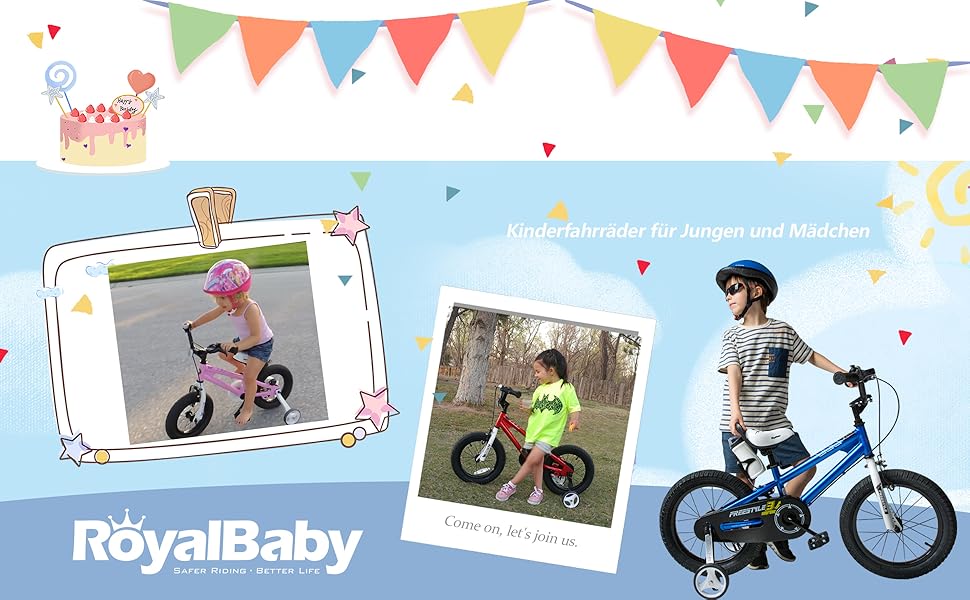 RoyalBaby Kinderfahrrad Jungen Mädchen