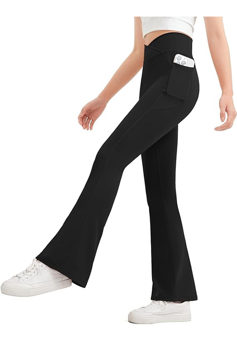 girls flare leggings