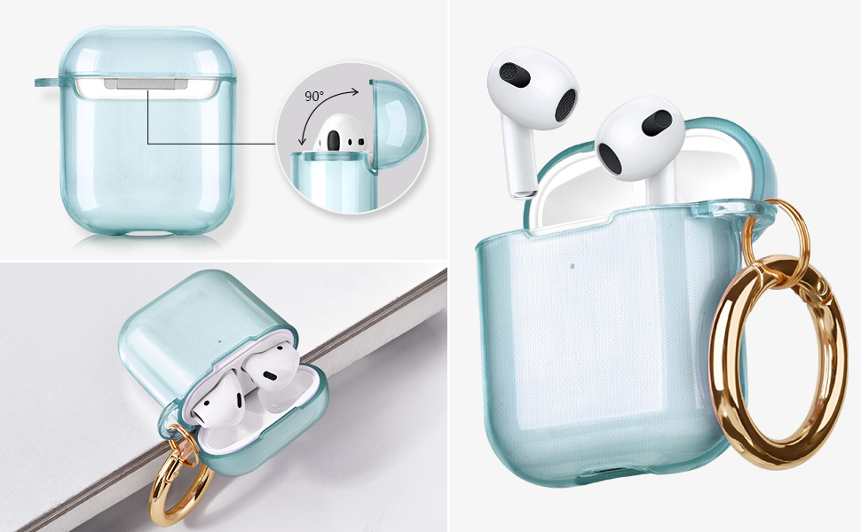 AIRSPO Airpods Case Cover, Airpod Case 2nd Generation Clear Soft TPU Protective