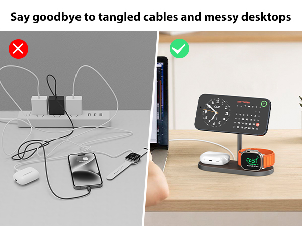 アリス　3in1 Amazon.com: KU XIU X23 PRO 3 in 1 Magnetic Wireless Charger