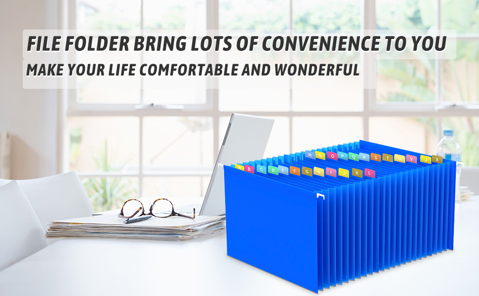 JIMM 25 Pockets Hanging File Folders,File Folder for