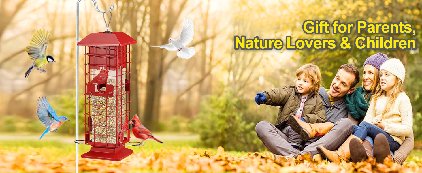 squirrel proof bird feeders