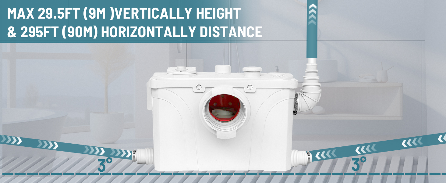 Macerator Pump for Macerating Upflush Toilet