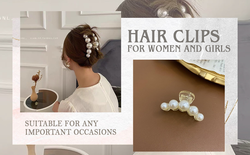 Hair Claw Clips Clutchers for Fashion Pin Girls Fine Accessories Women Styling Nonslip Headdress