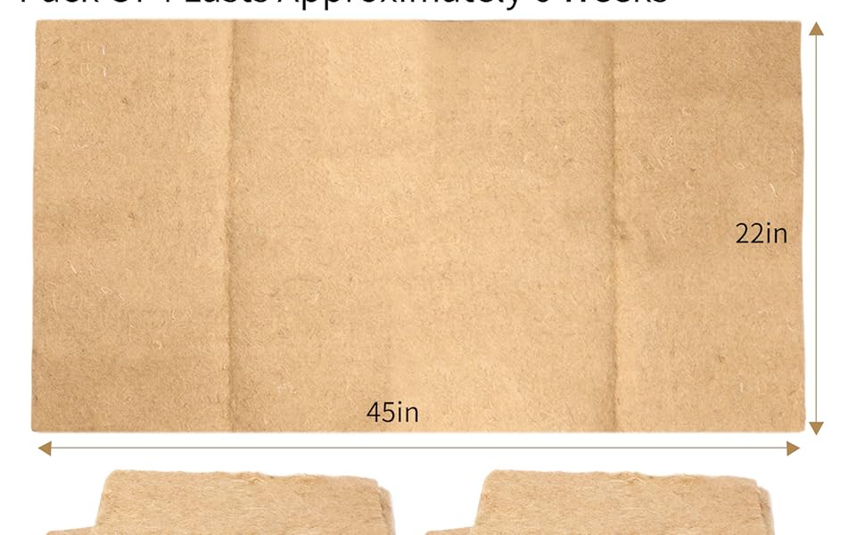 JISHAHS 4 Pack Jute Brooder Liners for Big Red Barn Brooder for Chickens, Turkeys