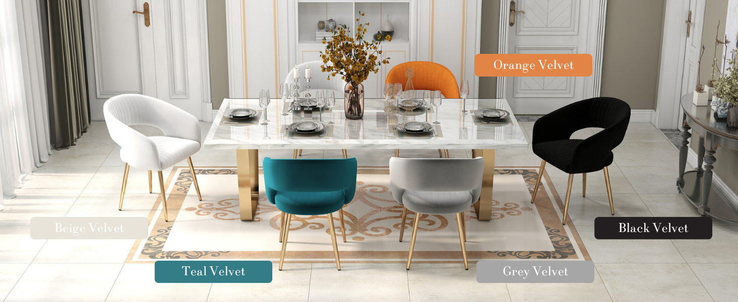 Beige Black Grey Teal Orange Velvet