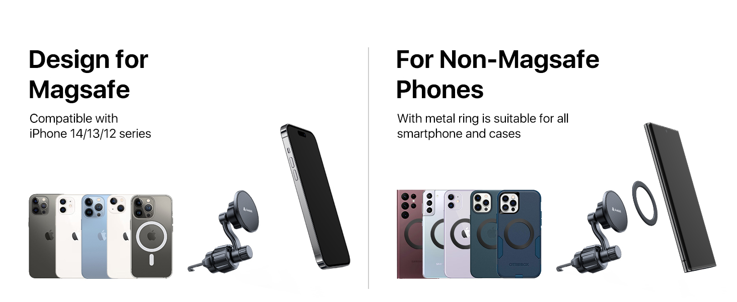 andobil 2023 Newest Car Vent Mount [Enjoy Never Blocking Vent] & [20X