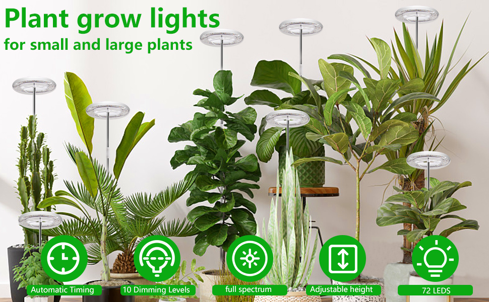 Probapro Plant Grow Light,72 LEDs Grow Light for Indoor