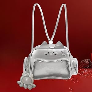 Silver cat ita bag