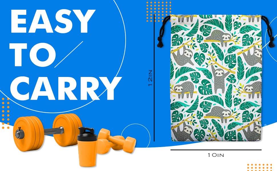 ZOYON Drawstring Grip Bag Mountain Moonlight Adjustable Gymnastics Drawstring Pouch