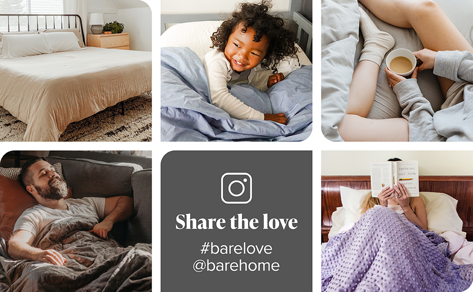 Bare Home Weighted Blanket Twin or Full Size 10lb (40" x 60