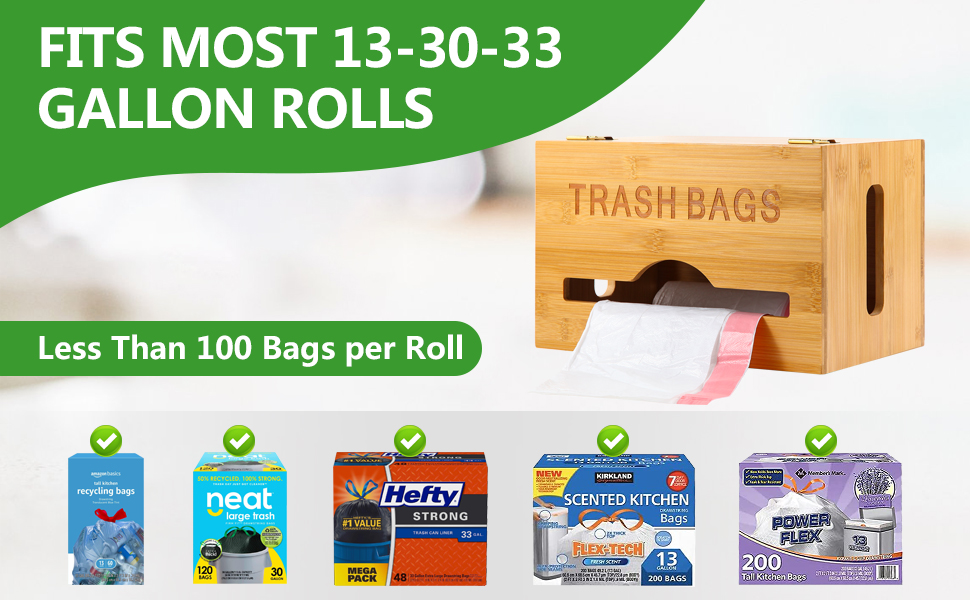 Snpwne Extra Large Trash bag holder dispenser, garbage Bag